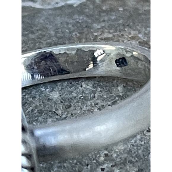 Sterling Silver Turquoise Ring Southwest Navajo Style Adjustable Stamped .925 - Picture 4 of 8